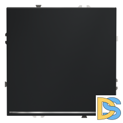 Проходной переключатель встраиваемый VOLTUM S70 одноклавишный с подсветкой 10А, (графит)