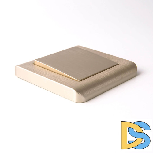 Выключатель одноклавишный проходной Werkel шампань рифленый W1112010 4690389160066