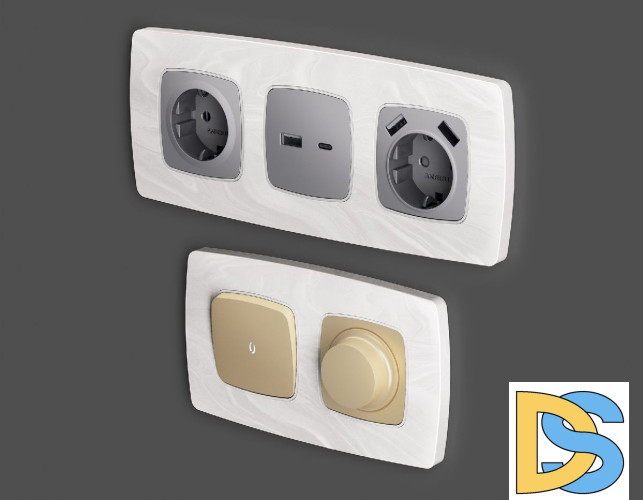 Рамка одноместная Ambrella Volt Opera OF940101