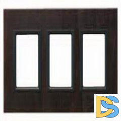 Рамка 3-ая (тройная), Темная кожа, серия UNICA TOP/CLASS, Schneider Electric