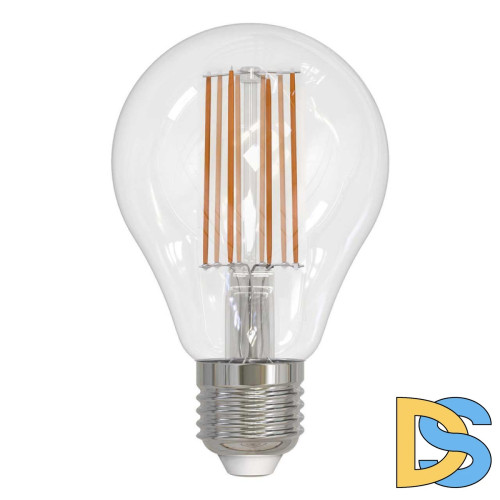 Лампа светодиодная филаментная (UL-00004871) Uniel E27 17W 4000K прозрачная LED-A70-17W/4000K/E27/CL PLS02WH