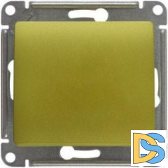 Выключатель 1-клавишный, Фисташковый, серия Glossa, Schneider Electric