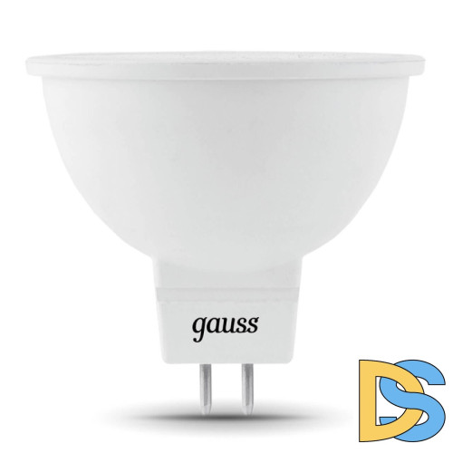 Лампа светодиодная Gauss GU5.3 5W 4100K матовая 201505205