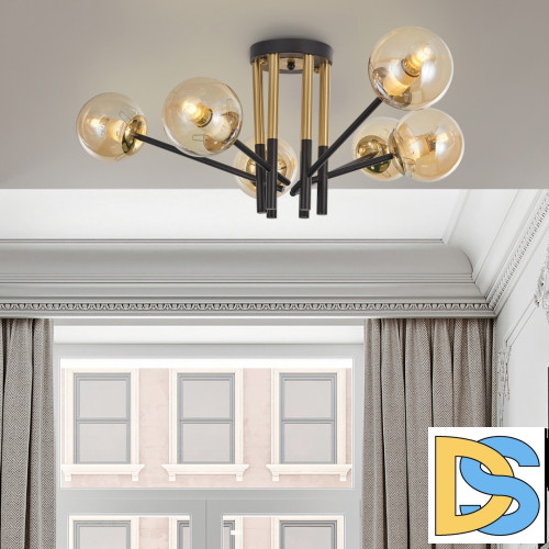 Потолочная люстра Arte Milano Neapolis 273708/6 BK/GD