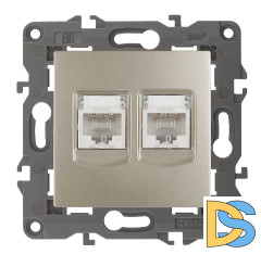 Розетка 2хRJ45 Эра 14-3108-04 Б0034311