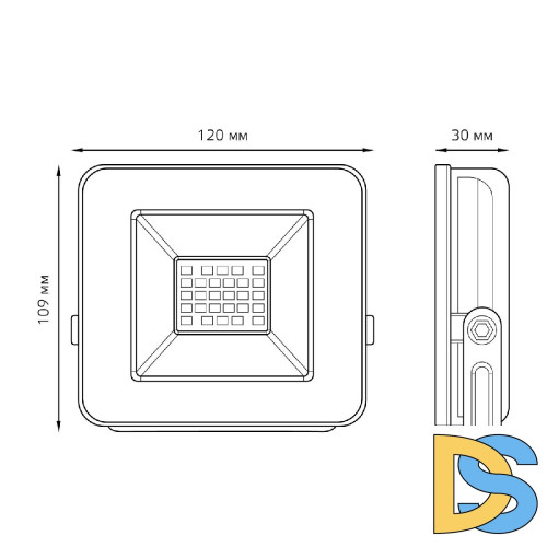 Прожектор светодиодный Gauss Elementary Промо 20W 6500К 613100320P