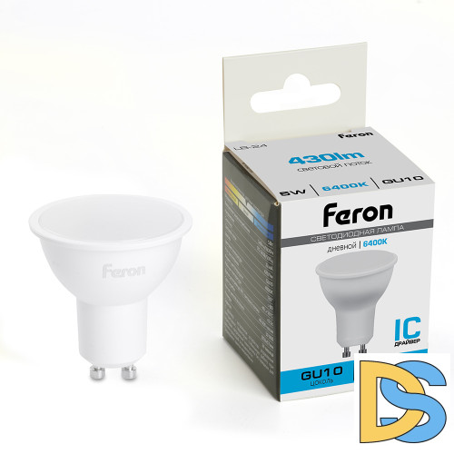 Лампа светодиодная Feron LB-24 GU10 5W 6400K 51217