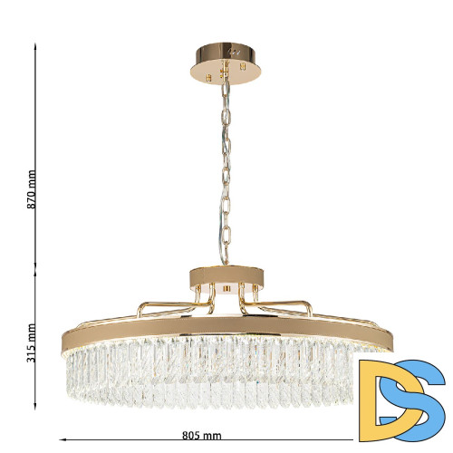 Подвесная люстра Favourite Visconte 4304-8P