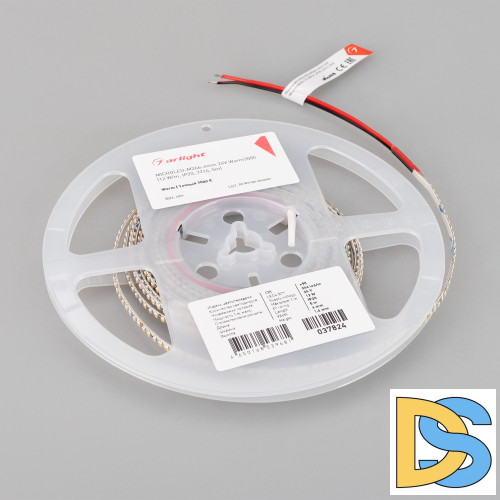 Светодиодная лента Arlight MICROLED-M266-4mm 24V Warm3000 (12 W/m, IP20, 2216, 5m) 037824