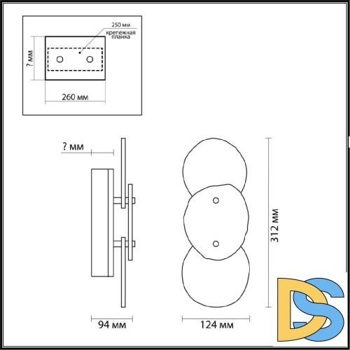 Настенный светильник Odeon Light Agate 7065/10WL