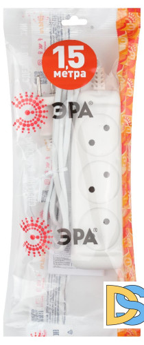 Удлинитель электрический Эра UX-3-1,5m Б0035747