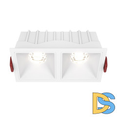 Встраиваемый светильник Maytoni Technical Alfa LED DL043-02-10W4K-D-SQ-W