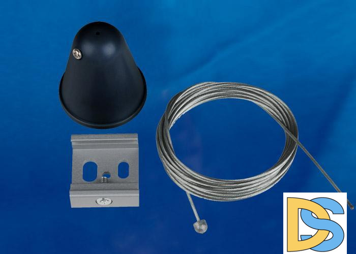 Набор для подвесного монтажа шинопроводов (UL-00003666) Uniel UFB-H41 Black 1 Polybag