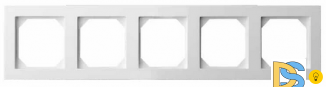 Рамка 5-ая Epsilon белая