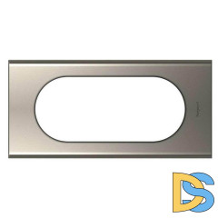 Рамка 4/5-модульная Legrand Celiane никель велюр 069115