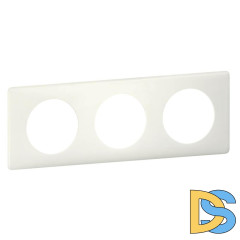 Рамка 3-постовая Legrand Celiane белая перкаль 066703