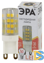 Лампа светодиодная Эра G9 5W 2700K LED JCD-5W-CER-827-G9 Б0027863