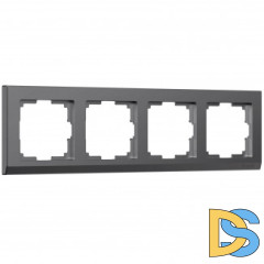 Рамка на 4 поста Stark (графит матовый) W0041864