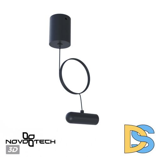 База накладная для ввода питания с заглушкой и проводом-подвесом (длина провода - 2 м) Novotech Konst Glat 359385