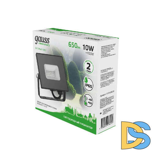 Прожектор светодиодный Gauss Elementary 10W 613100610