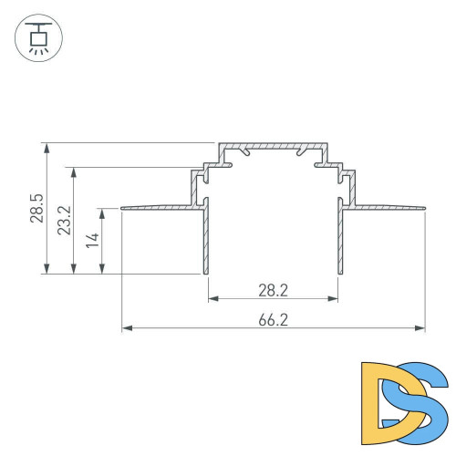 Профиль Arlight TEK-PLS-ZM-2000 026459
