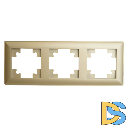 Рамка трехместная Stekker PFR00-7003-08 Катрин 49608