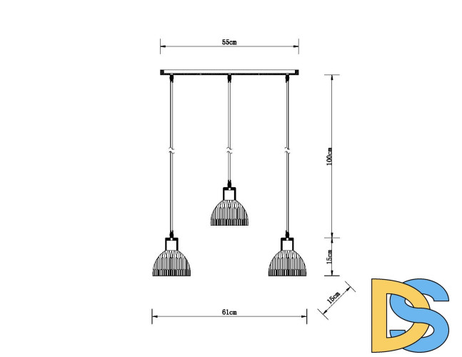 Подвесной светильник Arte Lamp Lancaster A5869SP-3BK