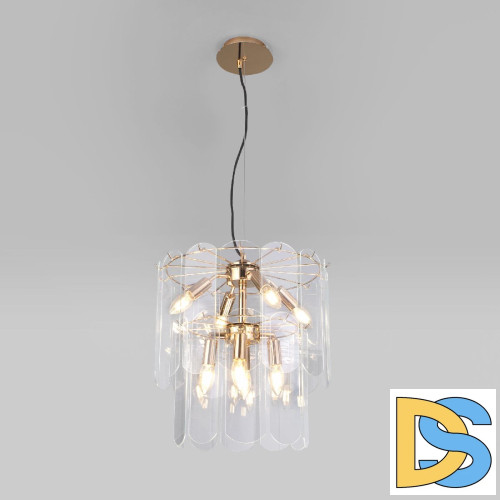 Подвесная люстра Eurosvet Claire 60170/8 золото Smart a070629