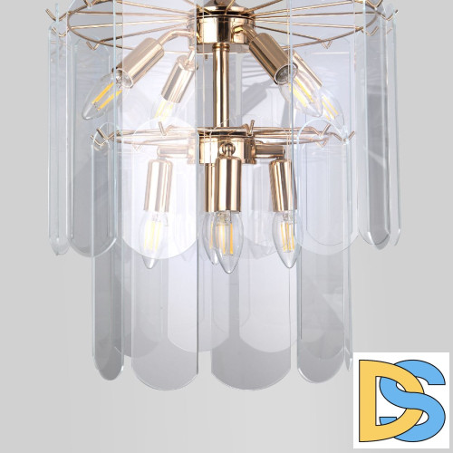 Подвесная люстра Eurosvet Claire 60170/8 золото Smart a070629