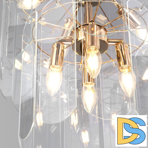 Подвесная люстра Eurosvet Claire 60170/8 золото Smart a070629
