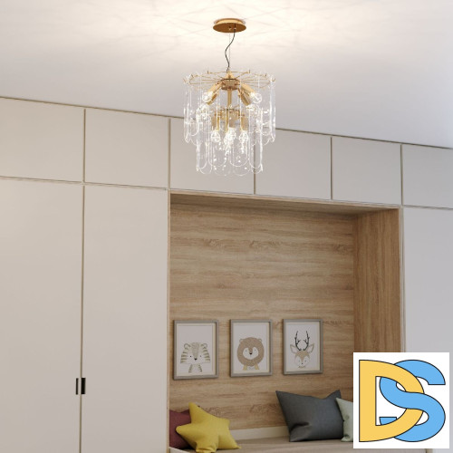 Подвесная люстра Eurosvet Claire 60170/8 золото Smart a070629