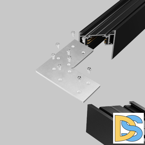 Соединитель угловой для шинопровода Maytoni Accessories for tracks Gravity TRA010CL-21