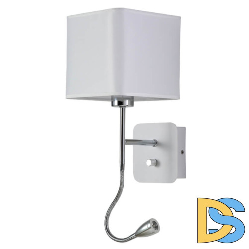 Бра Crystal Lux Paco AP2 Chrome/White