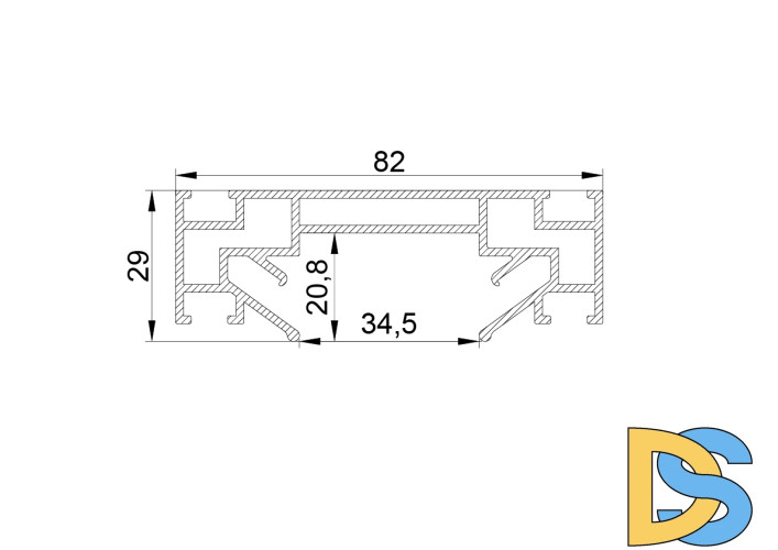 Профиль для натяжного потолка Lightstar Barra 502420