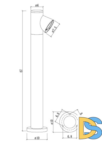 Ландшафтный светильник Arte Lamp Brooklyn A2063PA-1BK