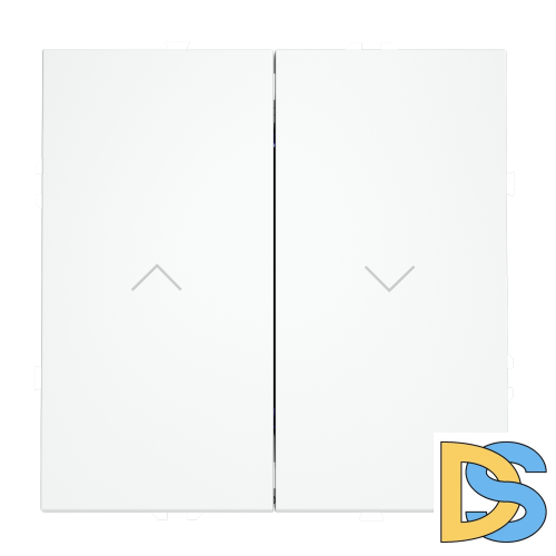 Выключатель встраиваемый VOLTUM S70 для жалюзи 10А, (белый матовый)