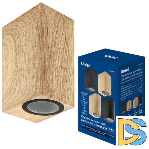 Уличный настенный светильник Uniel UUL-P42A 2х6W/GU10 IP65 PINE UL-00010558