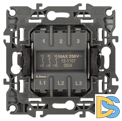 Выключатель трехклавишный Эра 12-1107-01М Б0065680
