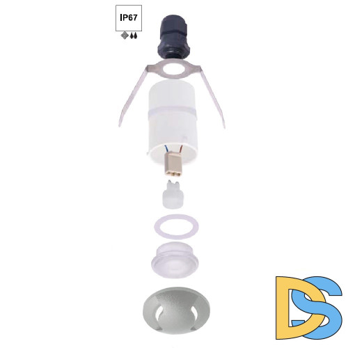 Уличный встраиваемый светильник Fumagalli Teresa 2L2.000.000.LXZ1L