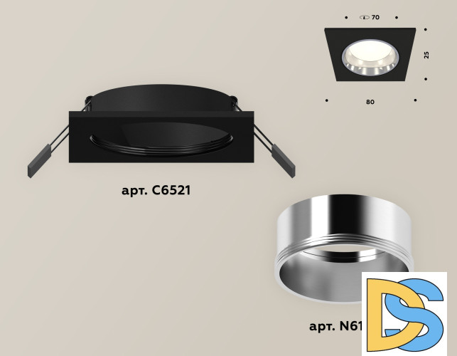 Встраиваемый светильник Ambrella Light Techno XC6521003 (C6521, N6112)