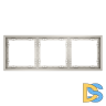 Рамка пластиковая VOLTUM S70 на 3 поста, (кашемир)