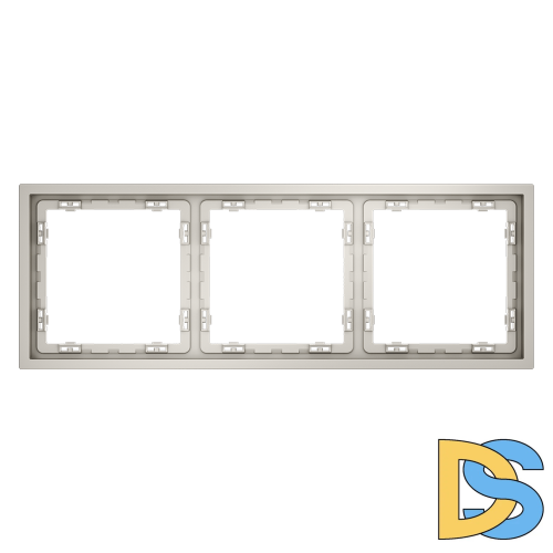 Рамка пластиковая VOLTUM S70 на 3 поста, (кашемир)