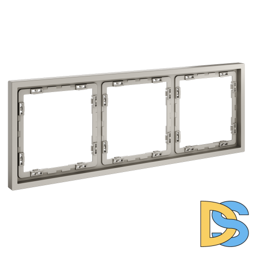 Рамка пластиковая VOLTUM S70 на 3 поста, (кашемир)