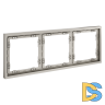 Рамка пластиковая VOLTUM S70 на 3 поста, (кашемир)