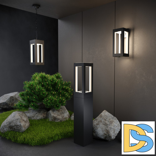 Уличный настенный светильник Elektrostandard Frame 4690389172335