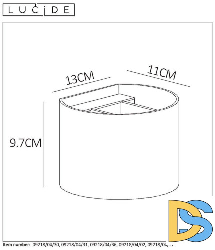 Настенный светильник Lucide XIO 09218/04/02