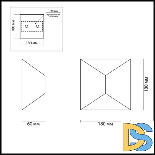 Уличный настенный светодиодный светильник Odeon Light Tibro 3907/10WL