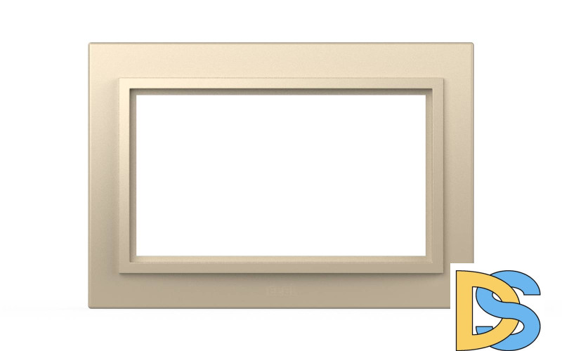 Рамка для двухместной розетки с заземлением ELBI Zena 608-012500-907