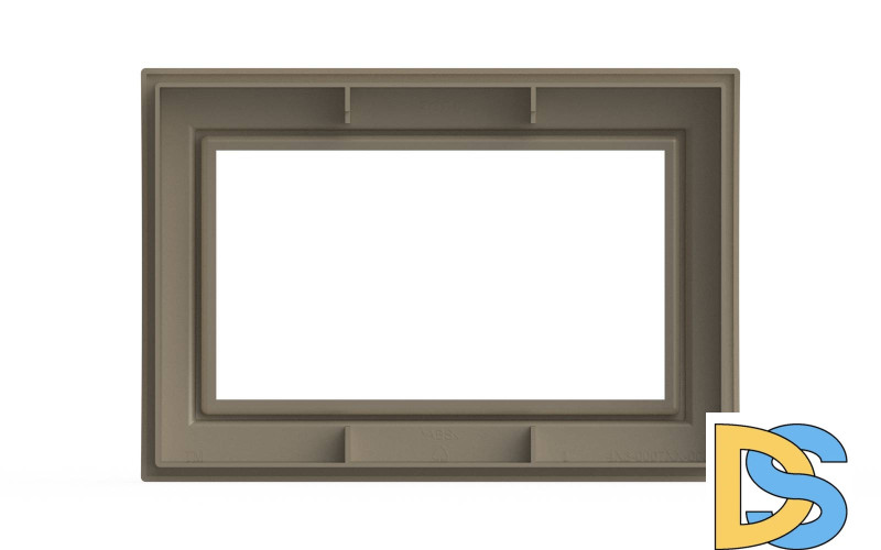 Рамка для двухместной розетки с заземлением ELBI Zena 608-012500-907