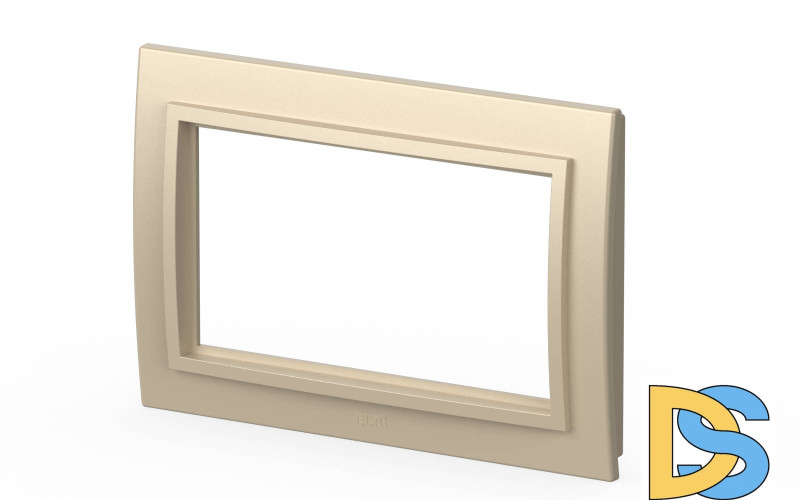 Рамка для двухместной розетки с заземлением ELBI Zena 608-012500-907